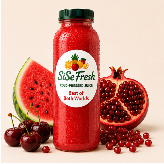 Best of Both Worlds cold-pressed juice bottle